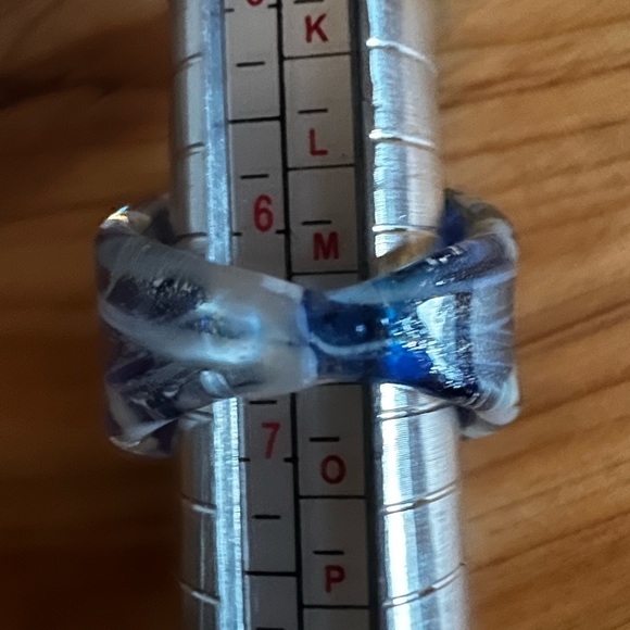 💎🔥💎 UNIQUE Hand Blown Glass Ring - Picture 7 of 8